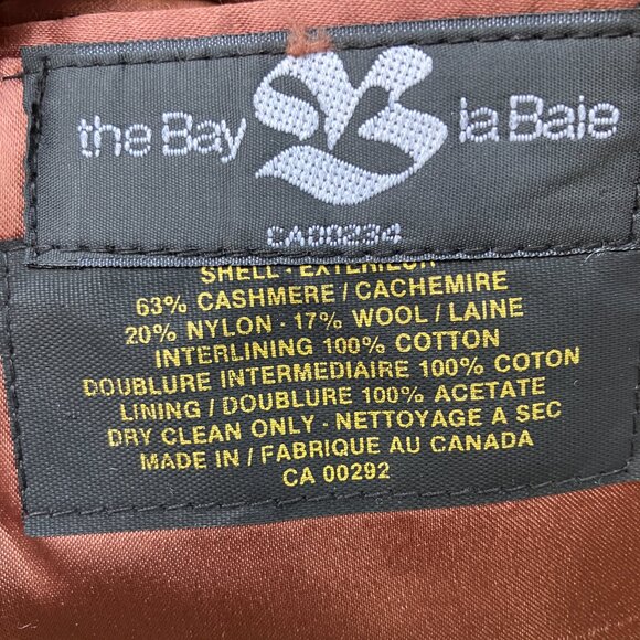 Mens VTG 80s Camel Cashmere/Wool Topcoat Size Large - Picture 7 of 9